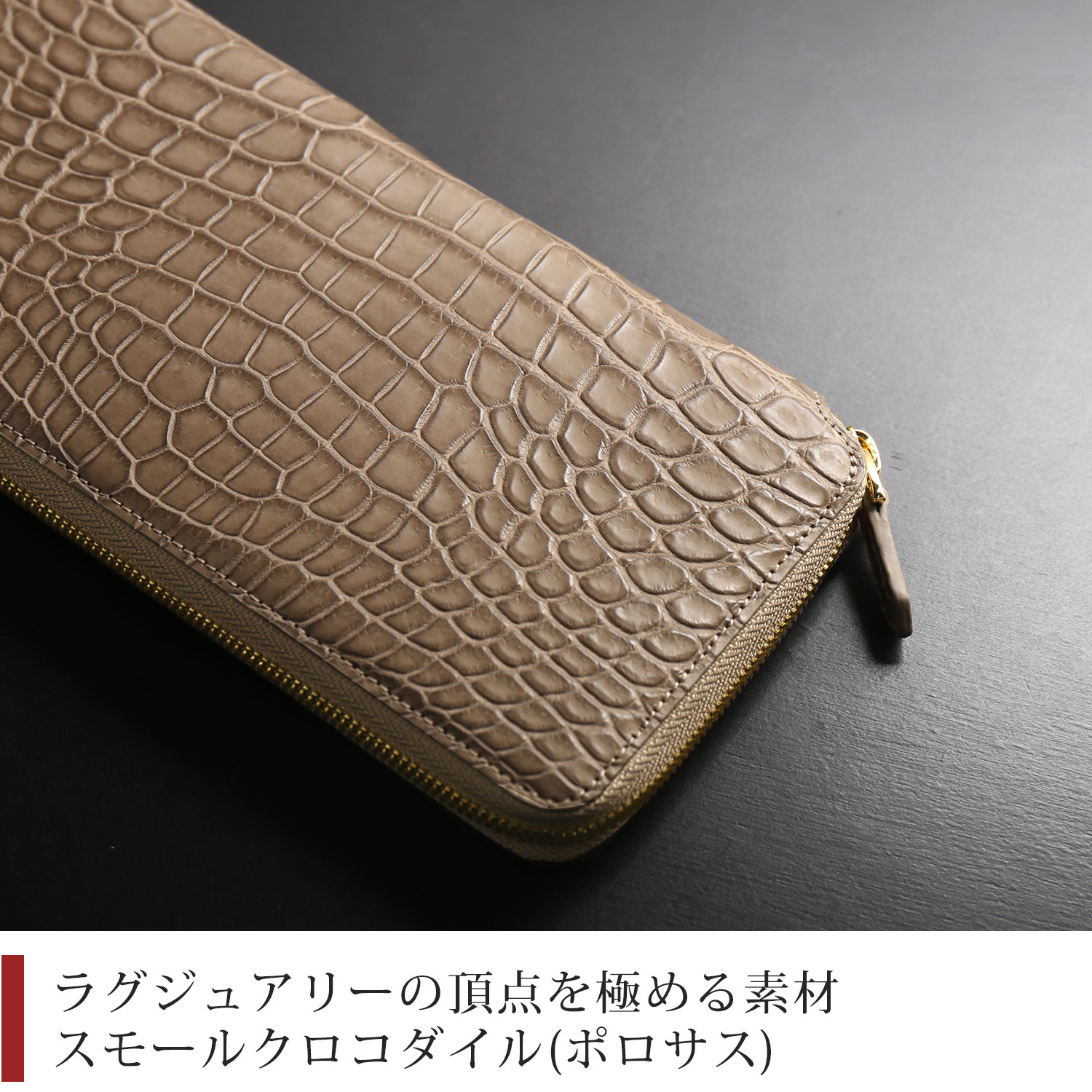 スモールクロコダイル(ポロサス)を使用