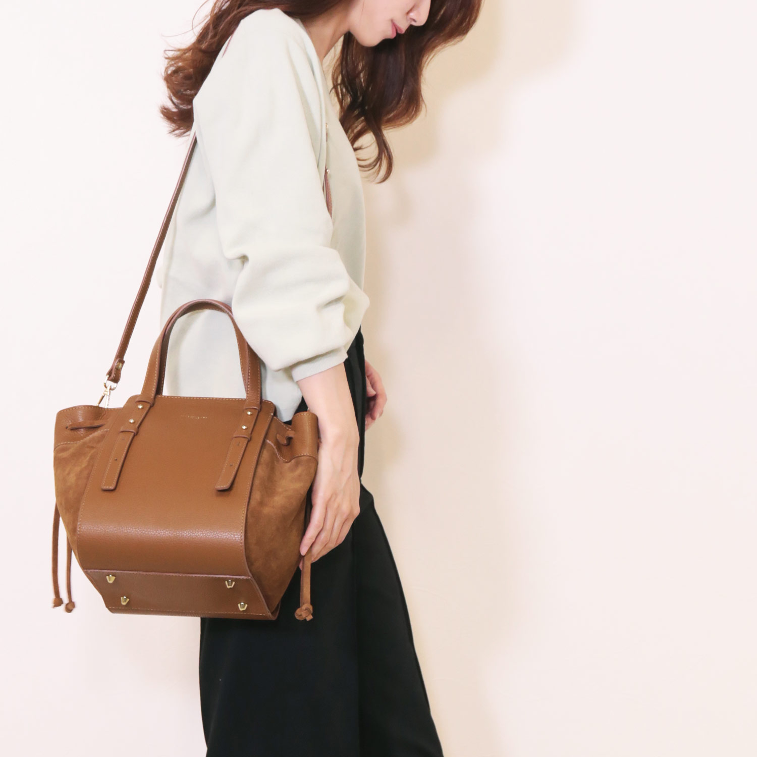 本革 バッグ mybestbag キャメル