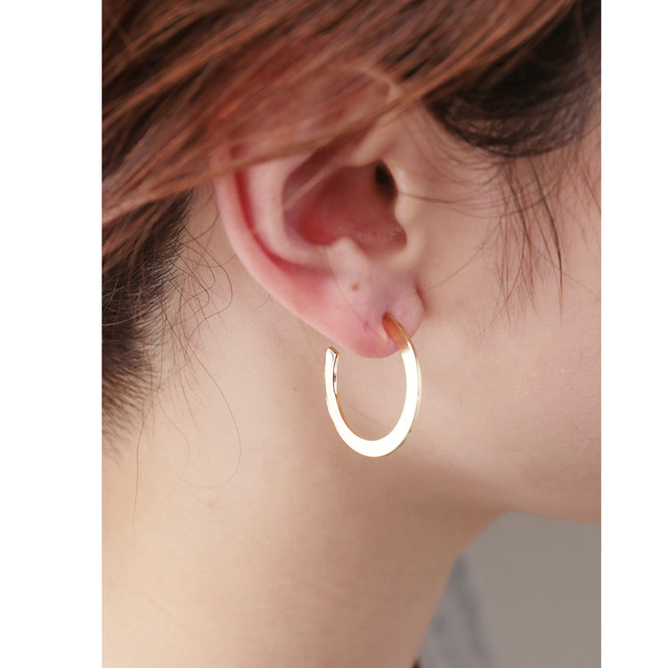 シンプル フープ ピアス