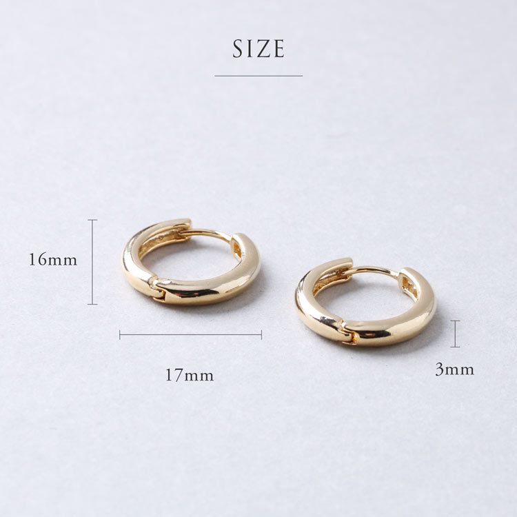 ニッケルフリー フープ ピアス