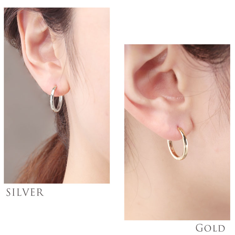 ニッケルフリー フープ ピアス