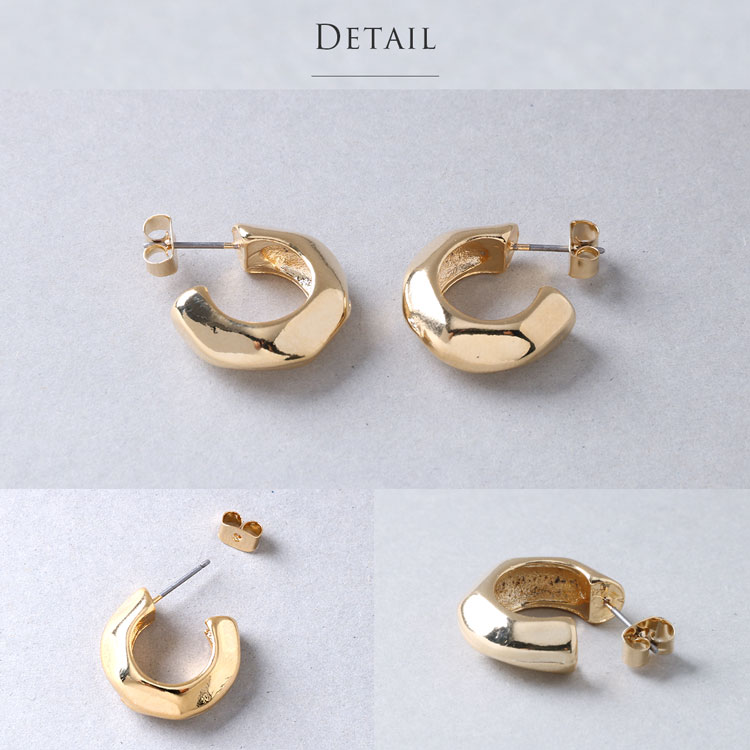 バンピー フープ キャッチ ピアス