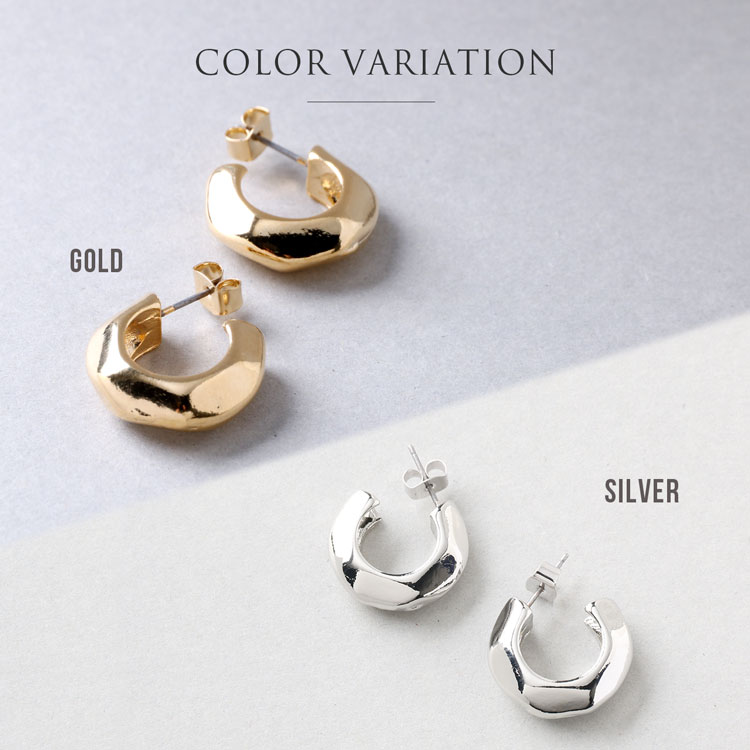 バンピー フープ キャッチ ピアス
