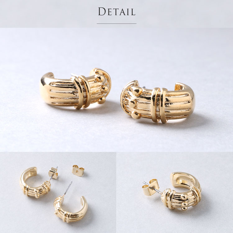 アンティーク風 キャッチ ピアス