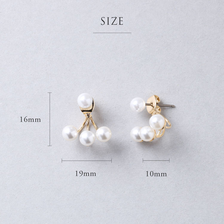 パール バック キャッチ ピアス