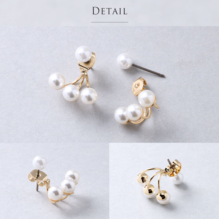 パール バック キャッチ ピアス