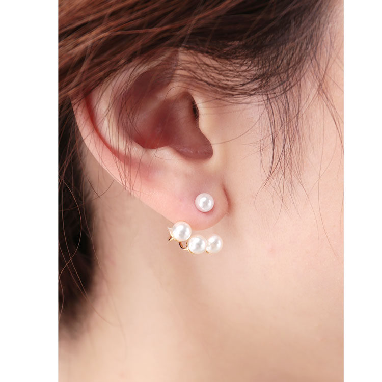 パール バック キャッチ ピアス