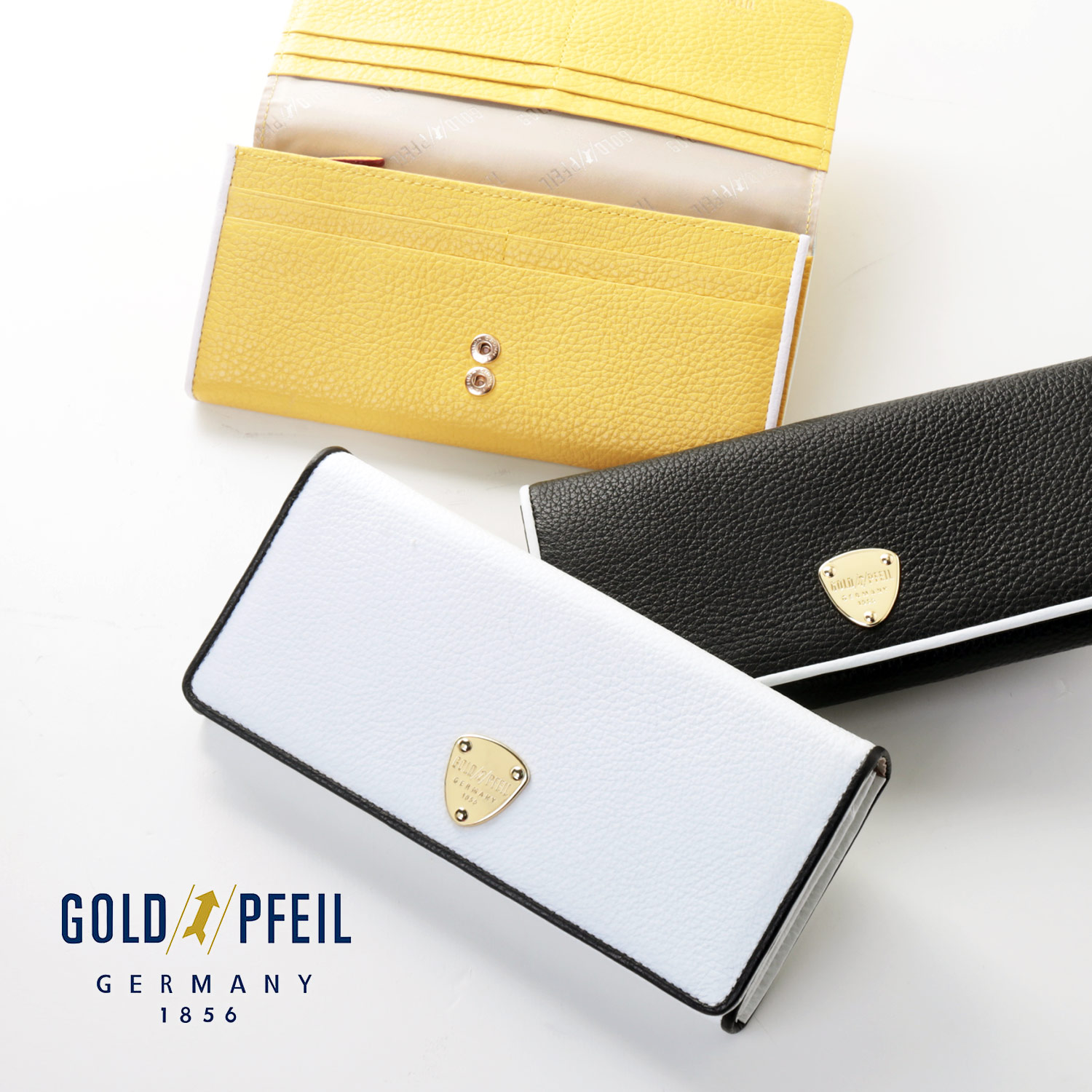 本革 長財布 GOLD PFEIL