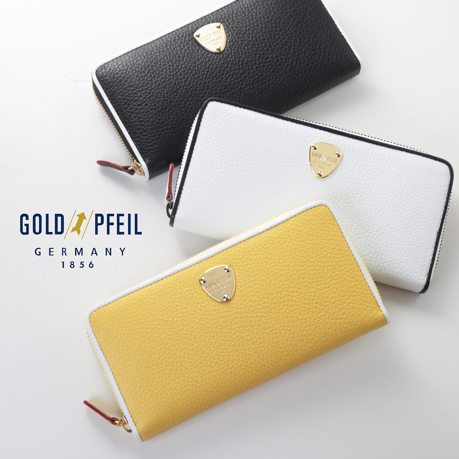 本革 長財布 GOLD PFEIL