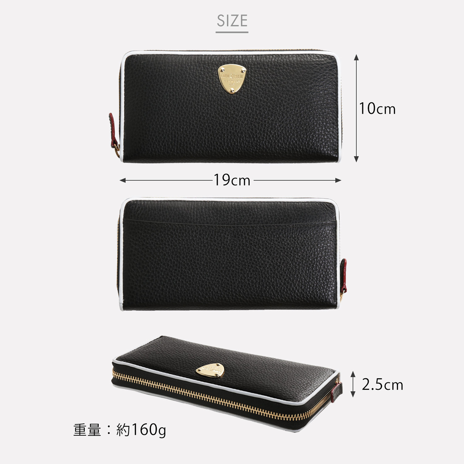 本革 長財布 GOLD PFEIL