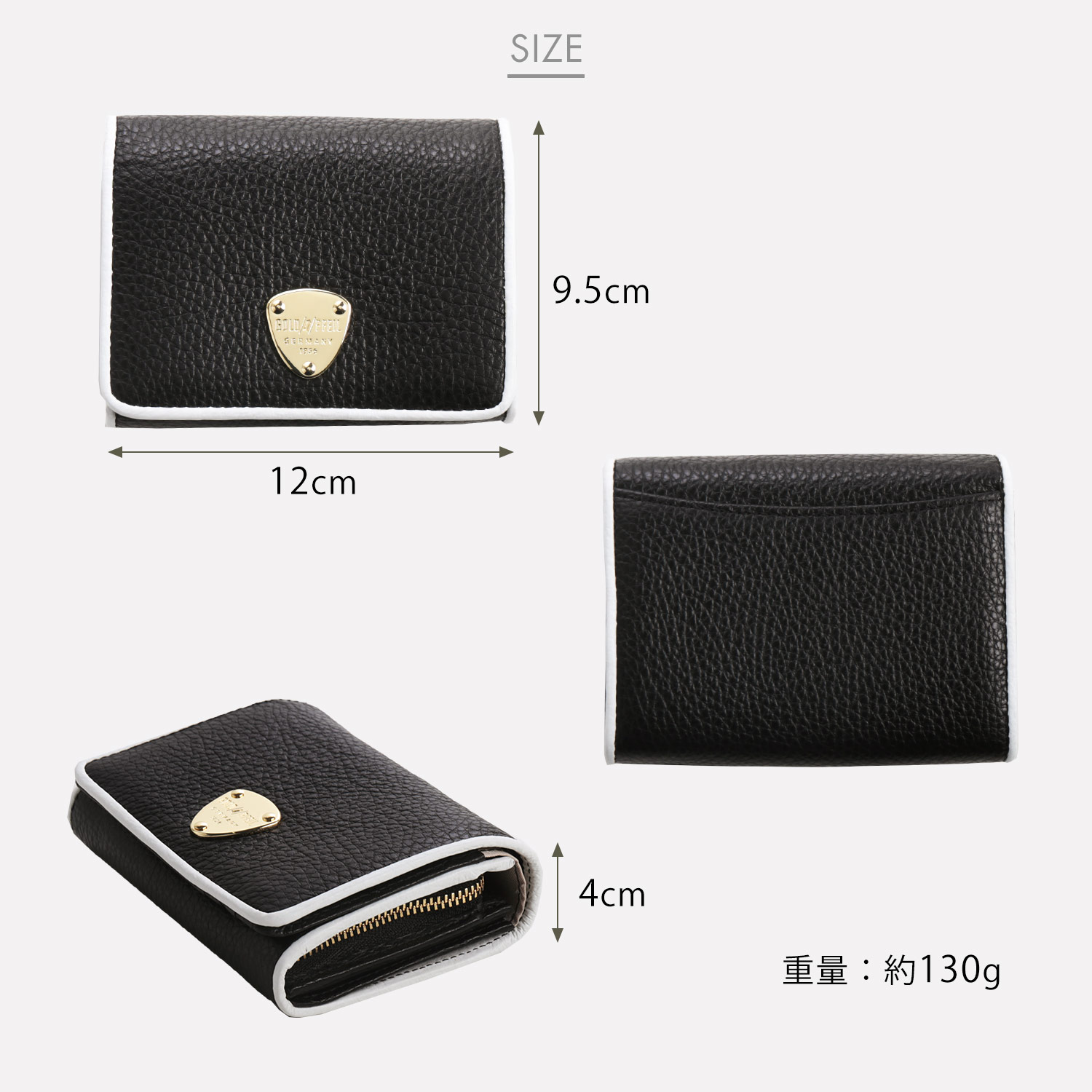 本革 折り財布 GOLD PFEIL