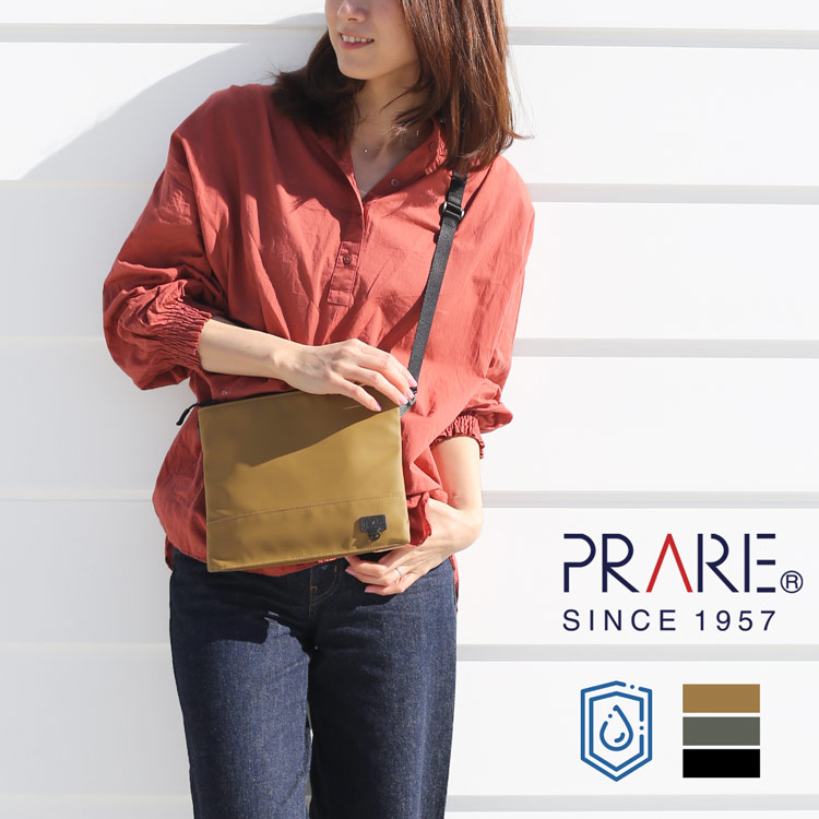 PRAIRIE プレリー サコッシュ  レディース ｱｳﾄﾄﾞｱ 防水 止水ファスナー 丈夫 ボディバッグ ショルダーバッグ