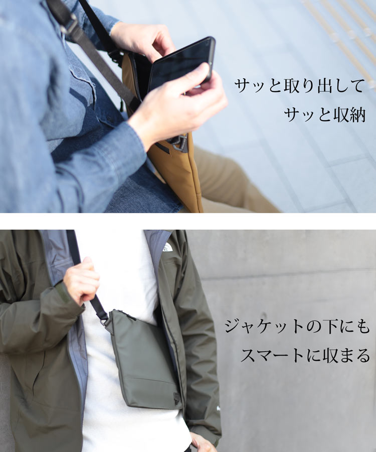 PRAIRIE プレリー サコッシュ  レディース ｱｳﾄﾄﾞｱ 防水 止水ファスナー 丈夫 ボディバッグ ショルダーバッグ