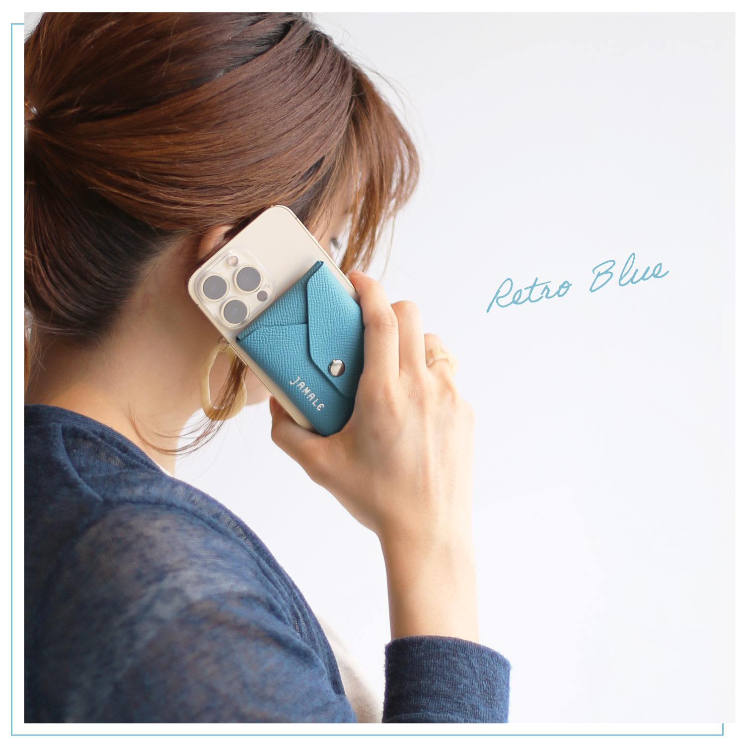 jamale 本革 スマホ カードケース