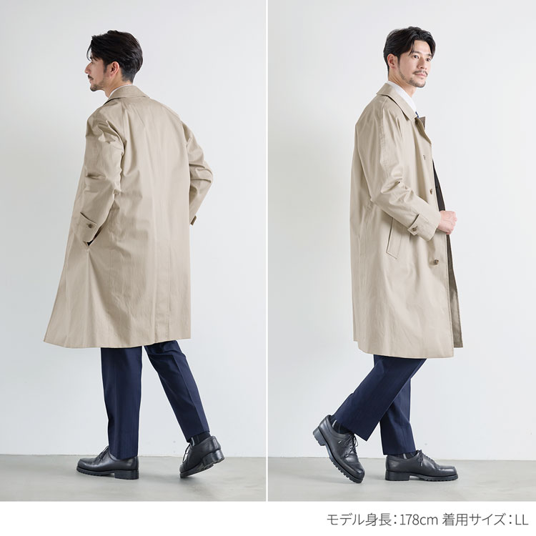 P.E.A 中綿ライナー付き メンズ ステンカラーコート