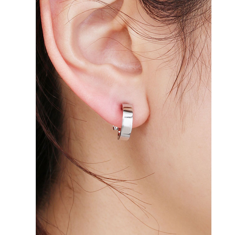シンプル フープ イヤリング 3mm