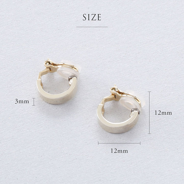 シンプル フープ イヤリング 3mm