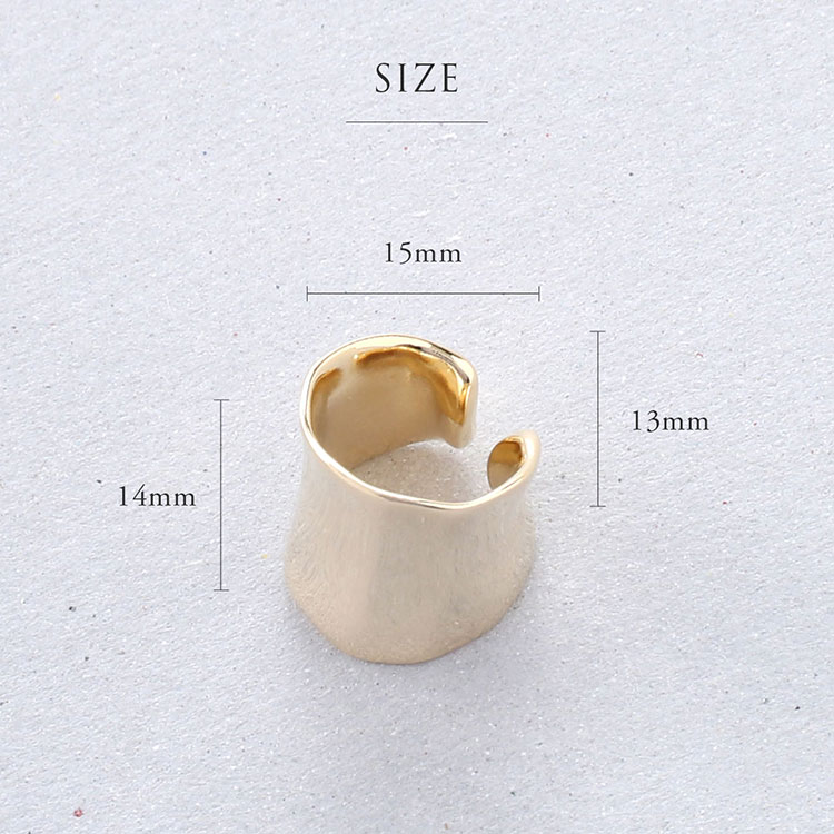 ワイド デザイン イヤーカフ 15mm
