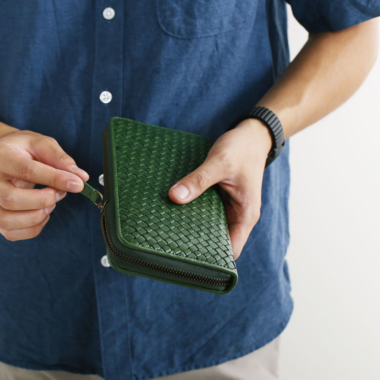 グリーン 長財布 doob london
