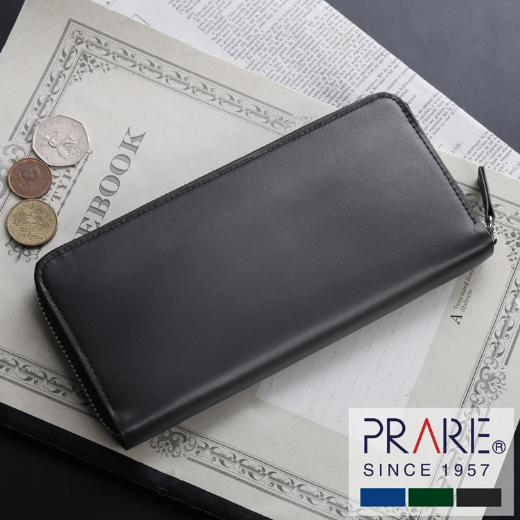 PRAIRIE 牛革　ラウンドファスナー 財布