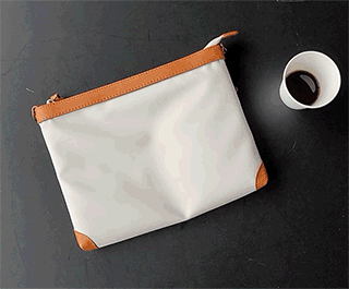 HALEINE 日本製 傷に強い 栃木レザー サコッシュ 横型 メンズ ショルダー バッグ