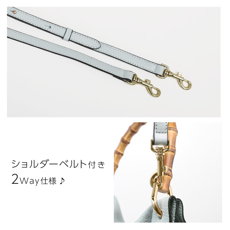 おしゃれ バンブーハンドル ブランド LORISTELLA バッグ 2way バッグ