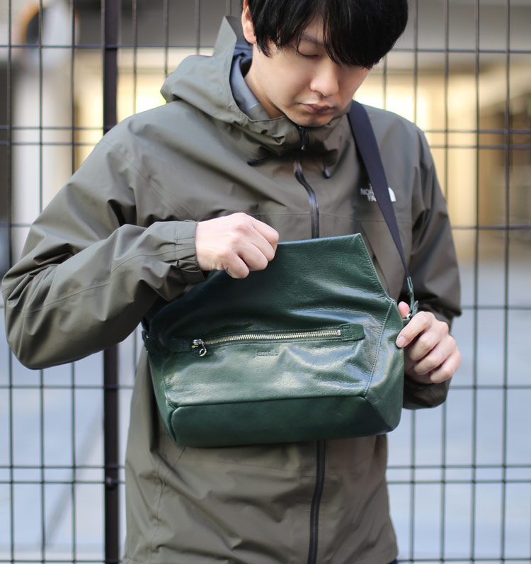 Jamale ステアーズ 日本製 牛革 ショルダーバッグ