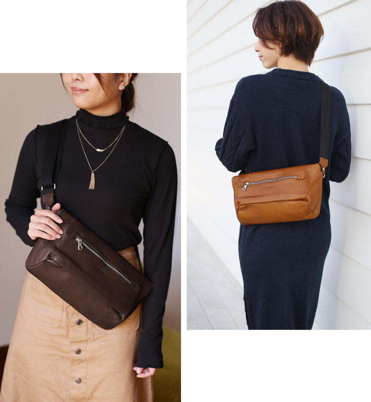 Jamale ステアーズ 日本製 牛革 ショルダーバッグ
