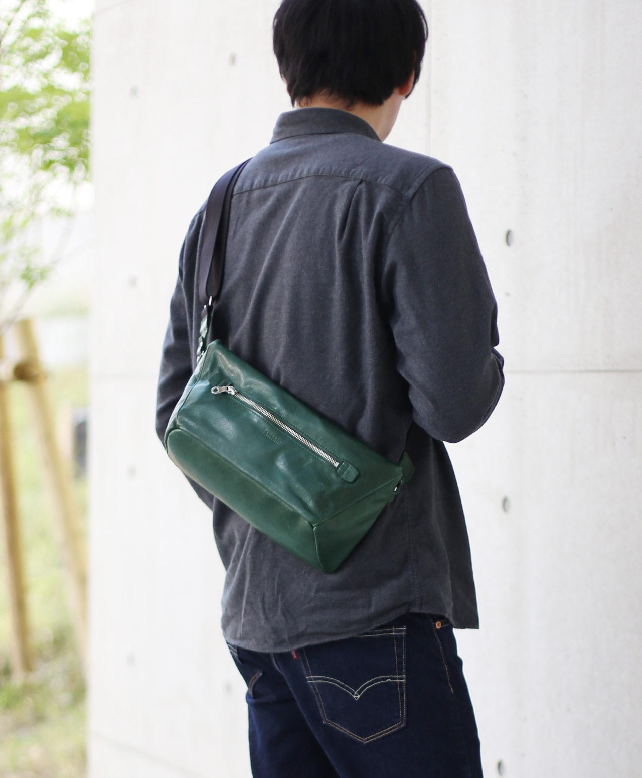 Jamale ステアーズ 日本製 牛革 ショルダーバッグ