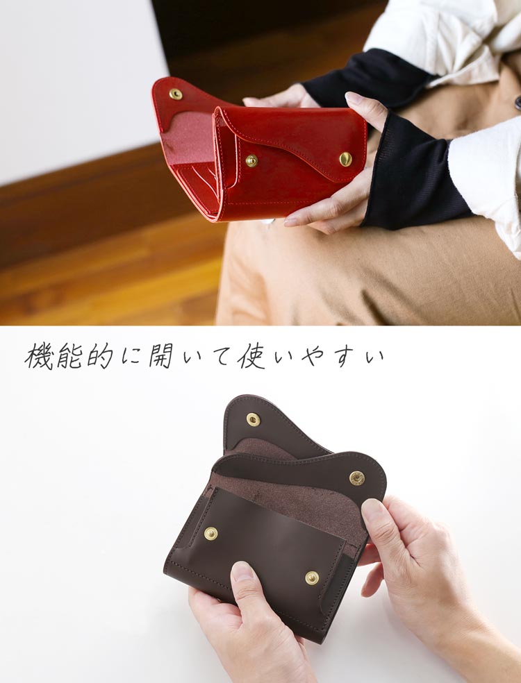 Jamale 財布 牛革 コンパクト ミディアム