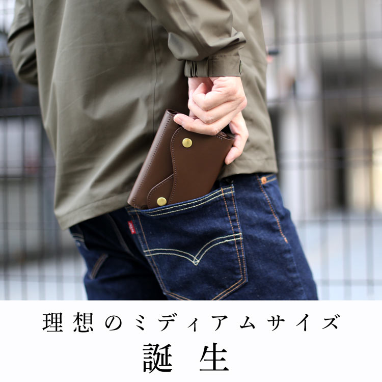 Jamale 財布 牛革 コンパクト ミディアム
