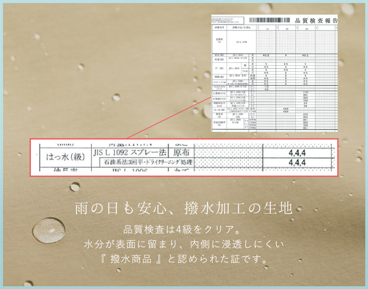 HALEINE トレンチコート レディース ベージュ 撥水