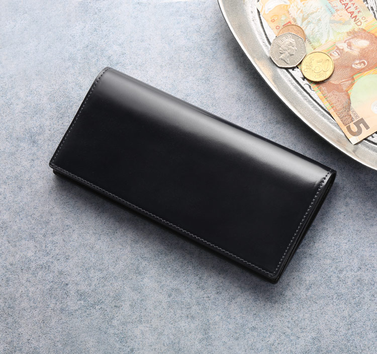 PRAIRIE[プレリー] コードバン 馬革 二つ折 長財布 束入れ / レディース