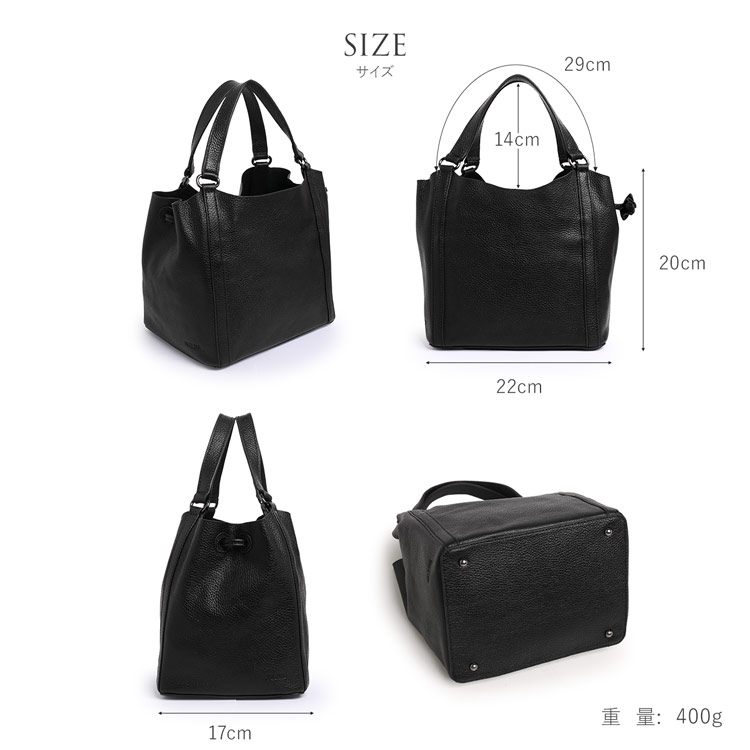 HALEINE ハンドバッグ ドロスト レディース トープ