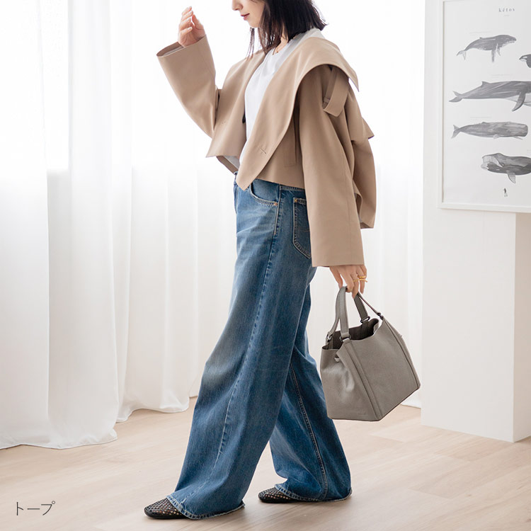 HALEINE ハンドバッグ ドロスト レディース 本革 レザー