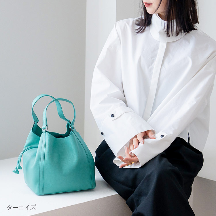 HALEINE ハンドバッグ ドロスト レディース ディテール