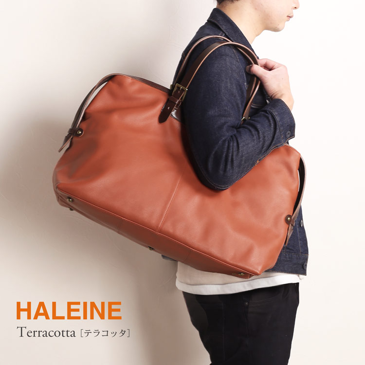 HALEINE 牛革 本革 ボストンバッグ