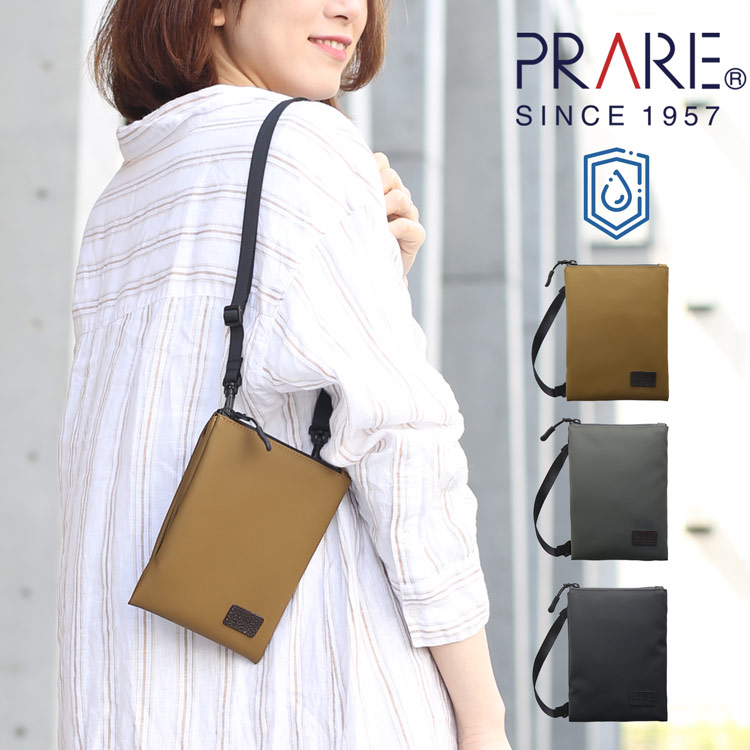 PRAIRIE プレリー サコッシュ  レディース ｱｳﾄﾄﾞｱ 防水 止水ファスナー 丈夫 ボディバッグ ショルダーバッグ