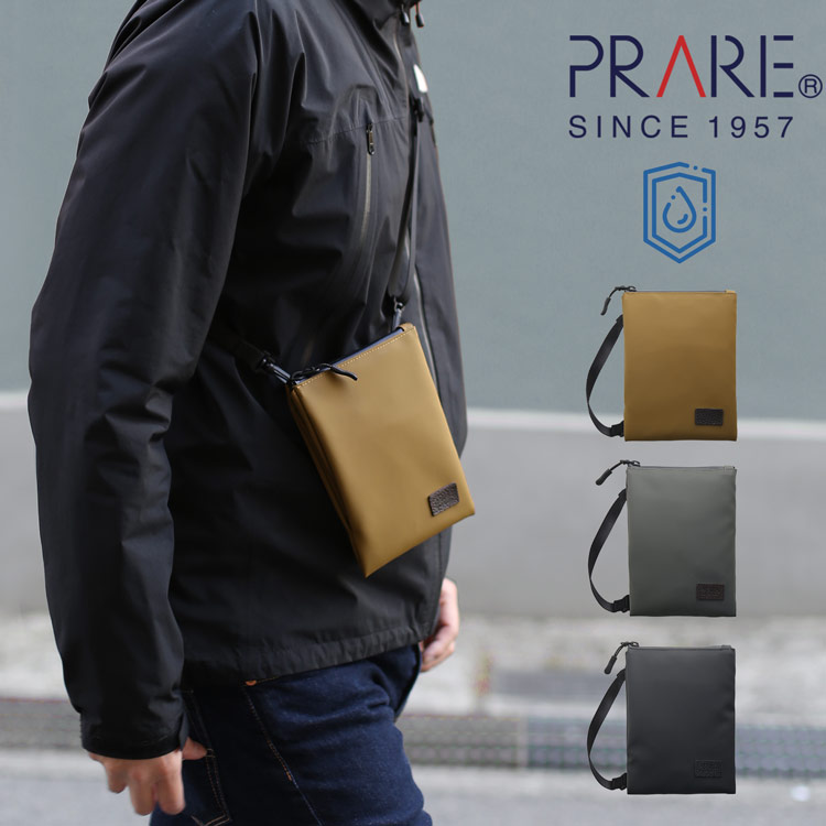 PRAIRIE プレリー サコッシュ  レディース ｱｳﾄﾄﾞｱ 防水 止水ファスナー 丈夫 ボディバッグ ショルダーバッグ