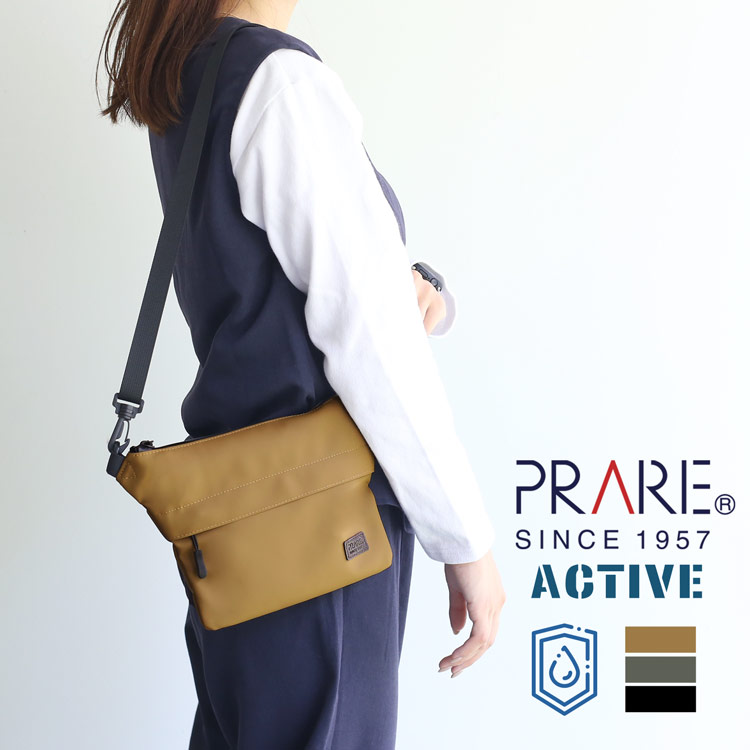 PRAIRIE プレリー サコッシュ  レディース ｱｳﾄﾄﾞｱ 防水 止水ファスナー 丈夫 ボディバッグ ショルダーバッグ