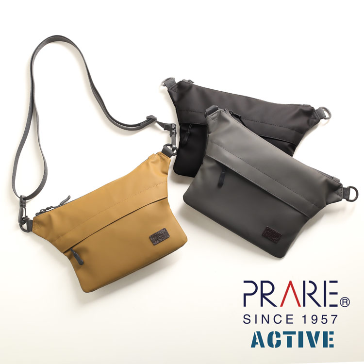 PRAIRIE プレリー サコッシュ  レディース ｱｳﾄﾄﾞｱ 防水 止水ファスナー 丈夫 ボディバッグ ショルダーバッグ