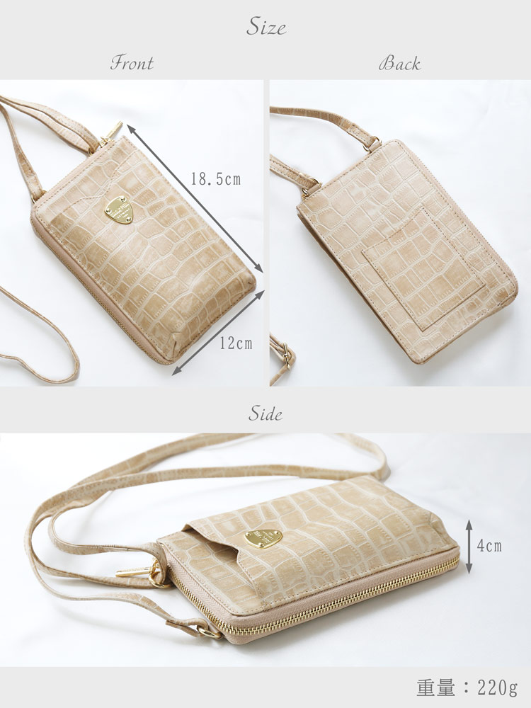 サコッシュ レディース スマホポーチ GOLD PFEIL サイズ