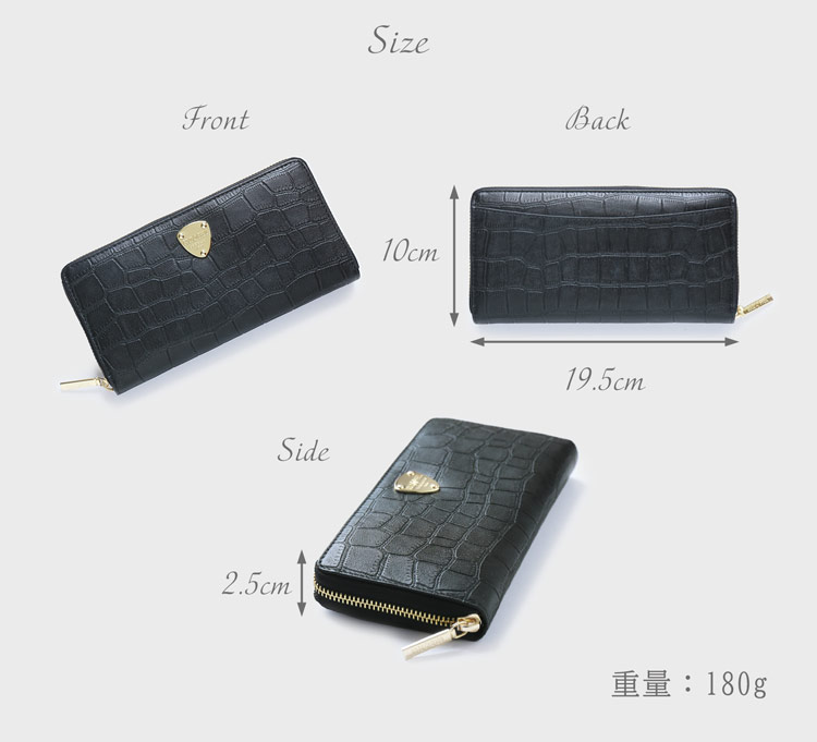 かぶせ レディース 長財布 GOLD PFEIL サイズ