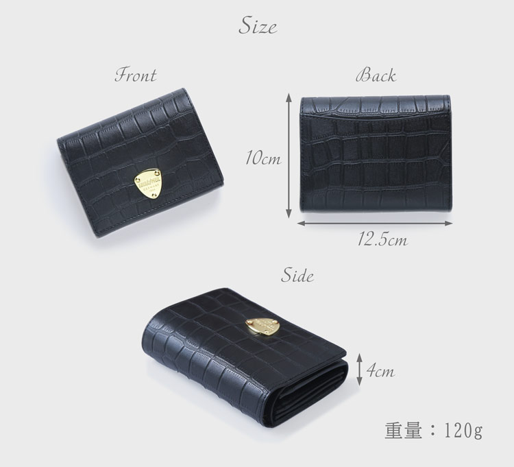 財布 レディース 二つ折り GOLD PFEIL サイズ