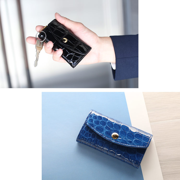 ナイルクロコダイルキーケース日本製