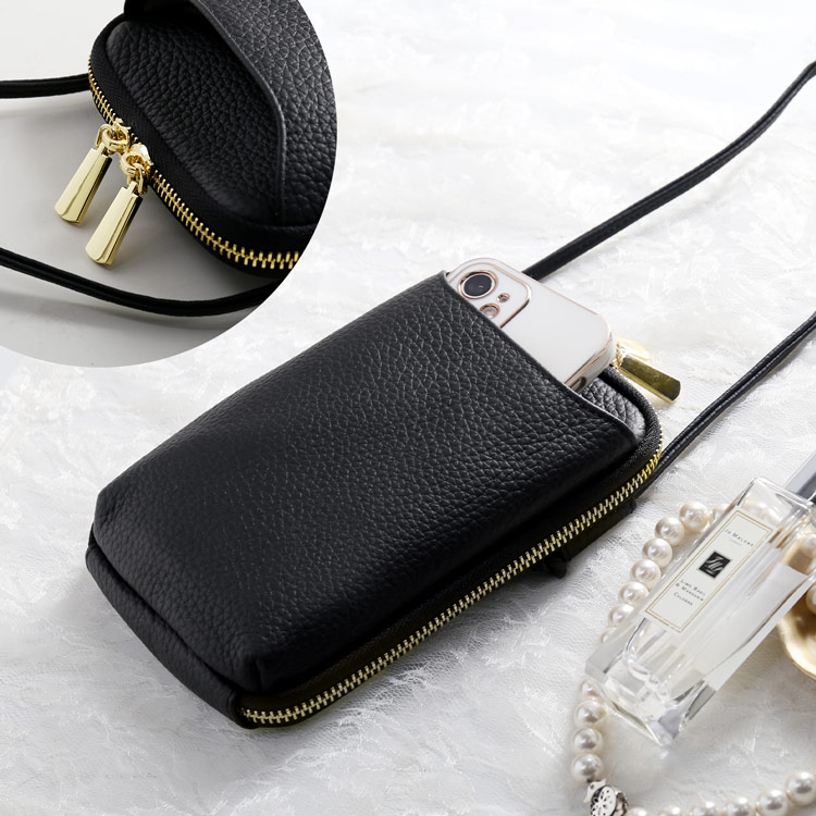 スマホショルダー スマホポーチ かわいい レザー 牛革 本革