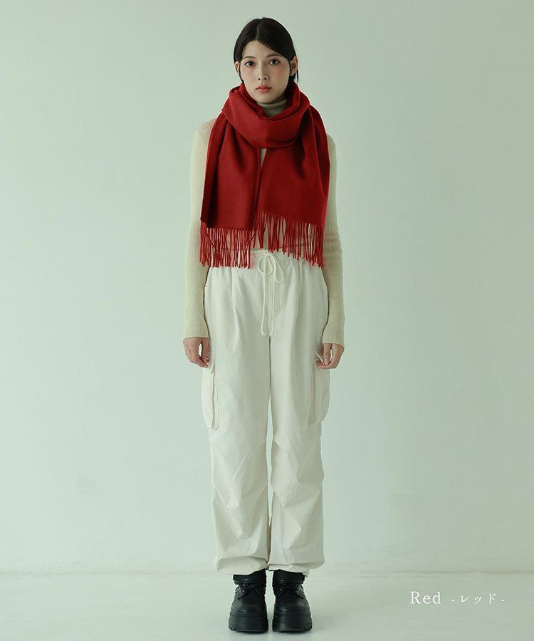 カシミヤ ブレンド ストール filomo ベージュ チェック