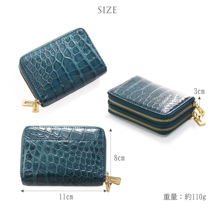 クロコダイル コンパクト 財布 メンズ サイズ