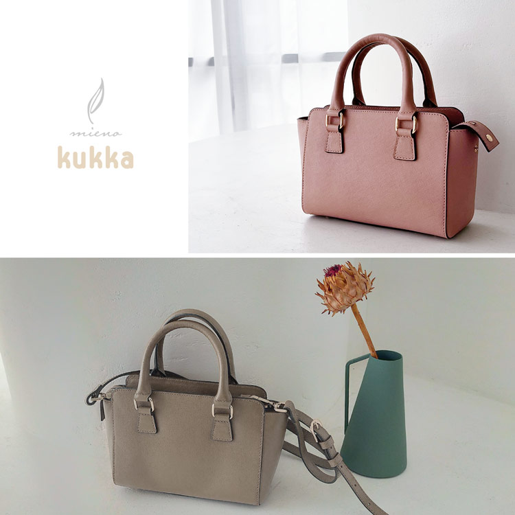 mieno kukka 本革 ハンドバッグ ミニバッグ レディース