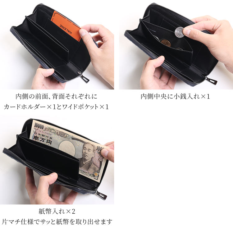 3Dデザイン 牛革 財布 ラウンドファスナー コンパクト 長財布 立体的 デザイン ダイヤ柄 ダイヤ模様 モード おしゃれ 幾何学